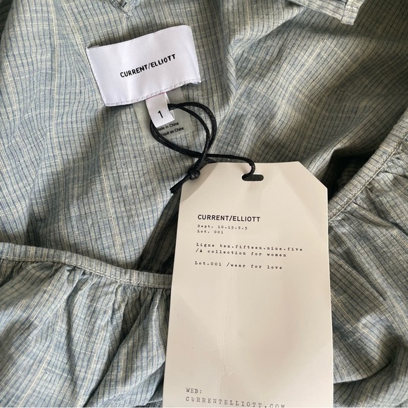 New Current Elliott country prairie coastal cottagecore Isa Dress balloon sleeve - Picture 3 of 7